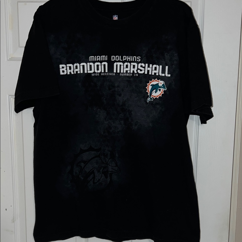 Miami Dolphins Brandon Marshall Black Graphic T-Shirt